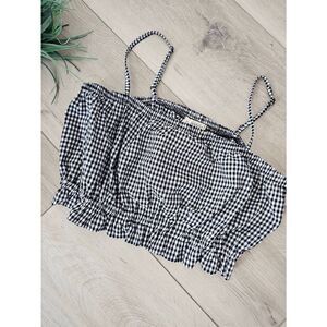 La hearts cropped gingham top from pacsun